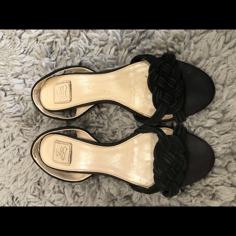 Zara Black Slingback Sandals - Size 7